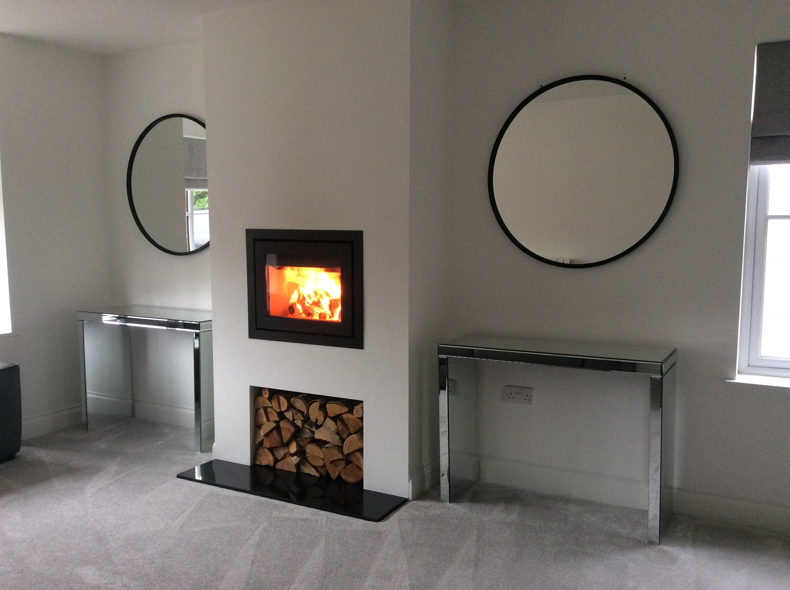 A beautiful fireplace. Newly installed by District Flues.